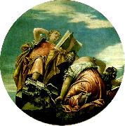 Paolo  Veronese arithmetic, harmony and philosophy Germany oil painting artist